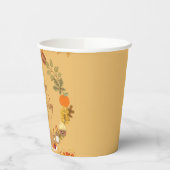 Herbstflorale Erntedank Pappbecher (Links)