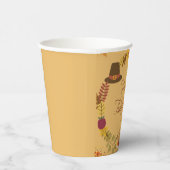 Herbstflorale Erntedank Pappbecher (Rechts)