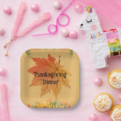 Herbstflorale Erntedank Pappteller (Party)