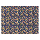 Herbstflorale Feier Navy Tableclout Tischdecke (Vorderseite (Horizontal))