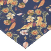 Herbstflorale Feier Navy Tableclout Tischdecke (Schrägansicht)