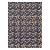 Herbstflorale Feier Navy Tableclout Tischdecke (Vorderseite)