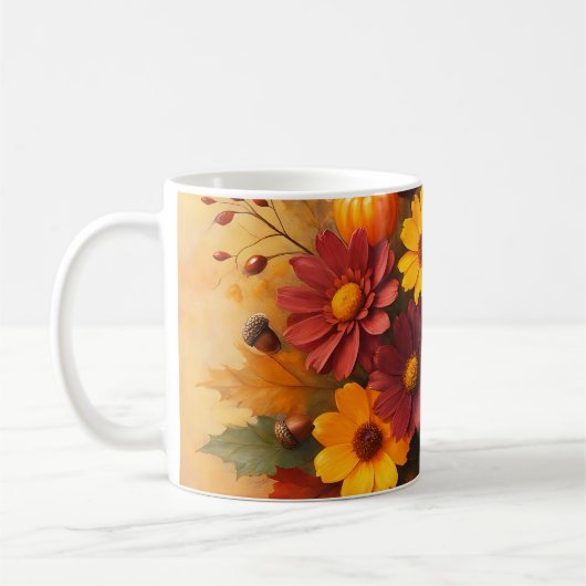 Herbstflorale Fusion Kaffeetasse (Links)