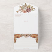 Herbstflorale Herbst Brautparty und Rezept All In One Einladung (Außenbereich)