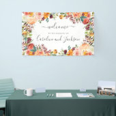 Herbstflorale Hochzeit Banner (Messeveranstaltung)