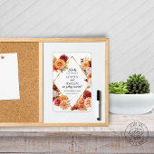 Herbstflorale Hochzeit Sichern Sie das Datum Magne Magnet