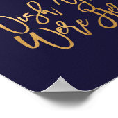 Herbstflorale Hochzeit wünscht, Sie wären hier Unt Poster (Ecke)