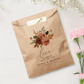 Herbstflorale Kraft Hochzeit Geschenktütchen (Versiegelt)