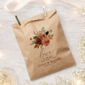 Herbstflorale Kraft Hochzeit Geschenktütchen (Ausgeschnitten)