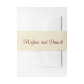 Herbstflorale Pumpkin Hochzeit Einladungsbanderole (Vorderseite Beispiel)