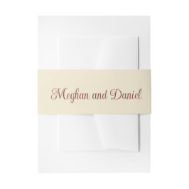 Herbstflorale Pumpkin Hochzeit Einladungsbanderole