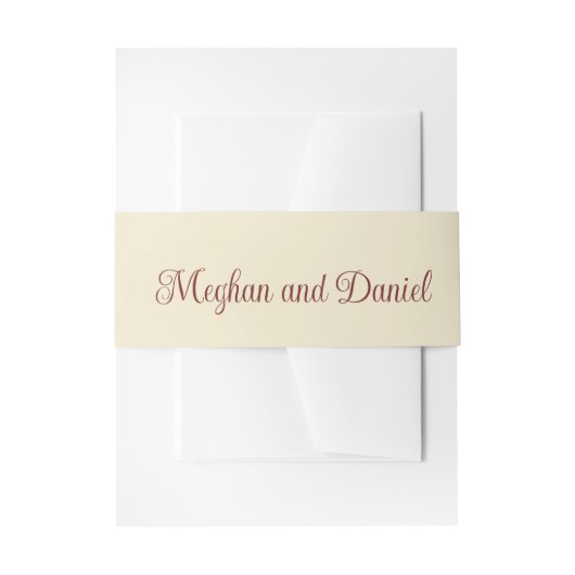 Herbstflorale Pumpkin Hochzeit Einladungsbanderole (Vorderseite Beispiel)