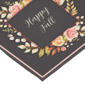 Herbstflorale Rahmen mit individualisiertem Text k Kurzer Tischläufer (Ecke)