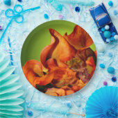 Herbstflorale Rustikale Hochzeitstagung Pappteller (Party)