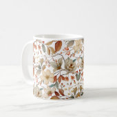 Herbstflorale rustikale Tasse (Vorderseite Links)