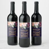 Herbstflorale werden Sie mein persönlicher Betreue Weinetikett (Flaschen)