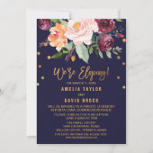 Herbstfloraler Empfang Einladung (Vorderseite)