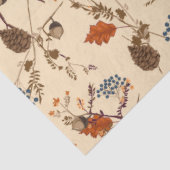 Herbstfloraler Pinecon Geschenkpapier Seidenpapier (Ausschnitt)