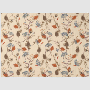 Herbstfloraler Pinecon Geschenkpapier Seidenpapier