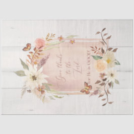 Herbstfloralfall Dank Lord Decoupage Seidenpapier