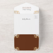 Herbstflorentaucher-Kinderdusche und Windelwanne All In One Einladung (Außenbereich)