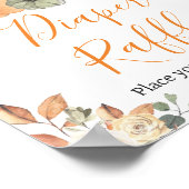 Herbstflorentaucher-Kinderduschmaschine Windelwann Poster (Ecke)