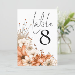 Herbstflorfolien-Tischnummer