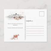 Herbstflorfüchse Save the Date | Ankündigungspostkarte (Rückseite)