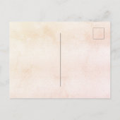 Herbstflorieren orange Vintag Einladungspostkarte (Rückseite)