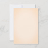 Herbstflorrot geputzte Linen Wasserfarbe RSVP Karte (Rückseite)