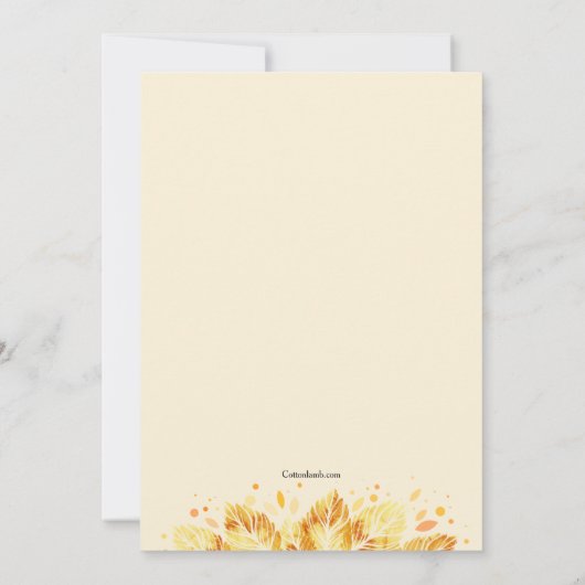 Herbstflug Einladung (Rückseite)