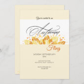 Herbstflug Einladung (Vorne/Hinten)