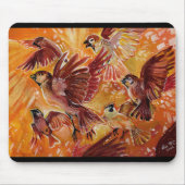 Herbstflug im Herbst Mousepad (Vorne)