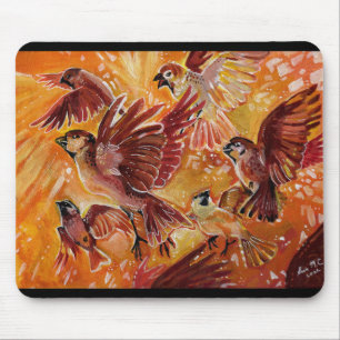 Herbstflug im Herbst Mousepad