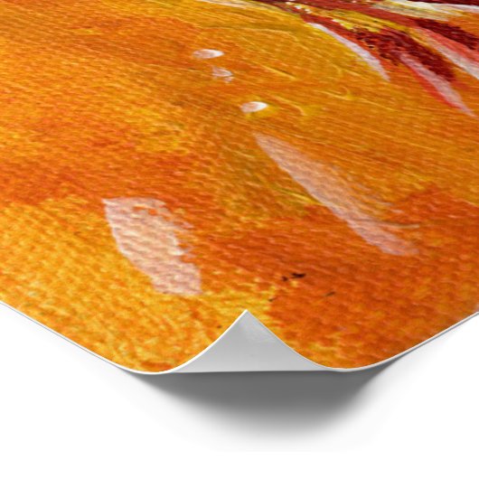 Herbstflug im Herbst Poster (Ecke)