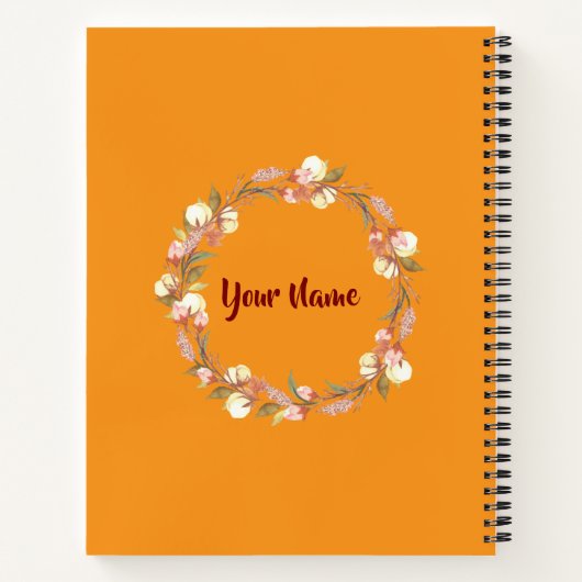 Herbstflügler: Igel in einem gemütlichen Wald Notizblock (Rückseite)