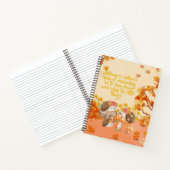 Herbstflügler: Igel in einem gemütlichen Wald Notizblock (Innenseite)