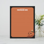 Herbstflügler - Orange - Blattpapier (Stehend Vorderseite)