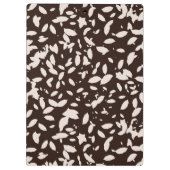 Herbstfluss Schwarz/Weiß Klemmbrett (Rückseite)