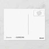 Herbstflüssiges Bernsteinbaum Postkarte (Rückseite)