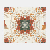 Herbstflüster: Bläsergeometrische Mischung Fleecedecke (Vorderseite (Horizontal))