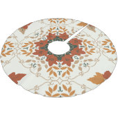 Herbstflüster: Bläsergeometrische Mischung Polyester Weihnachtsbaumdecke (Schrägansicht)