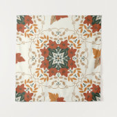 Herbstflüster: Bläsergeometrische Mischung Wandteppich (Vorderseite (Horizontal))