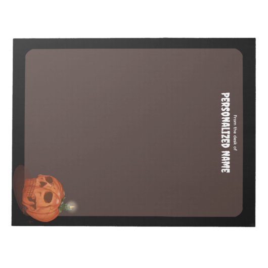 Herbstflüster - braun - ungestrichen notizblock (Vorderseite)