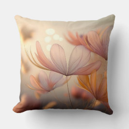 "Herbstflüster: Eine Makrosymphonie von Petalen" Kissen