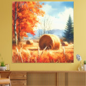 Herbstflüster: Eine Wasserfarbenserenade Leinwanddruck (Insitu (Wohnzimmer))