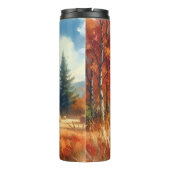 Herbstflüster: Eine Wasserfarbenserenade Thermosbecher (Rückseite)