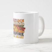 Herbstflüster gestalten Tri-Blend-Shirt Jumbo-Tasse (Vorderseite Rechts)