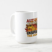 Herbstflüster gestalten Tri-Blend-Shirt Kaffeetasse (Vorderseite Links)