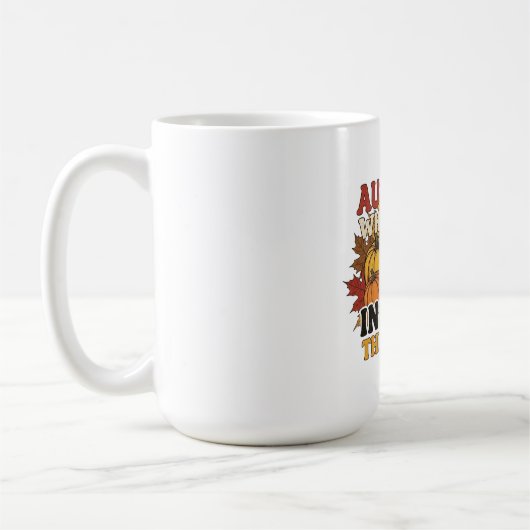 Herbstflüster gestalten Tri-Blend-Shirt Kaffeetasse (Links)